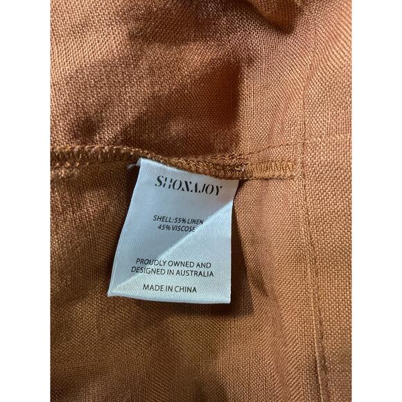 Shona Joy Strapless Ruched Midi Almond Jules Dress Size AUS 8 / US 4 NWT - Picture 5 of 5